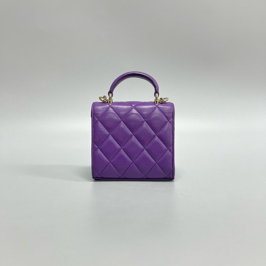 CHANEL Chip Trendy 22K mini Bag 11*11*5.5cm XJ15192