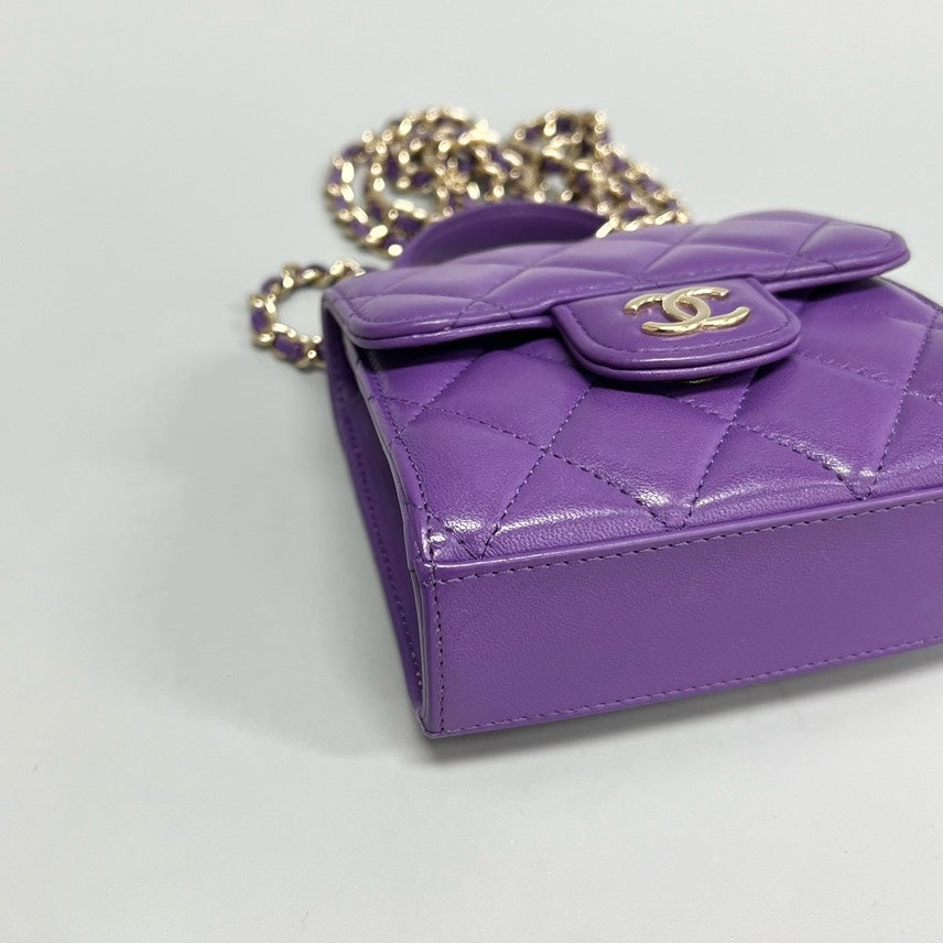 CHANEL Chip Trendy 22K mini Bag 11*11*5.5cm XJ15192