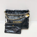 Unused Chanel 22bag Chip Black 2023year 35*37*7cm