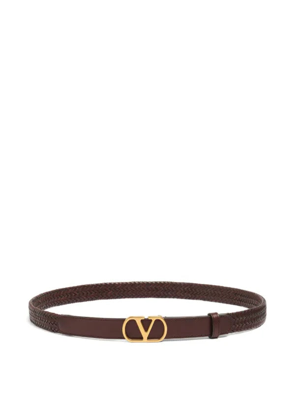 Valentino VLogo braided leather belt