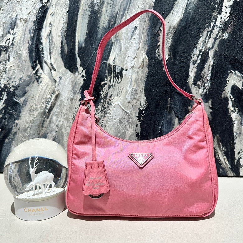 Prada hobo pink nylon12205
