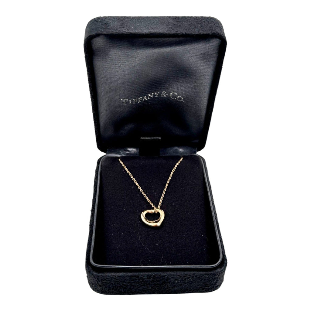 Tiffany 18k Rose Gold Elsa Peretti Open Heart Pendant