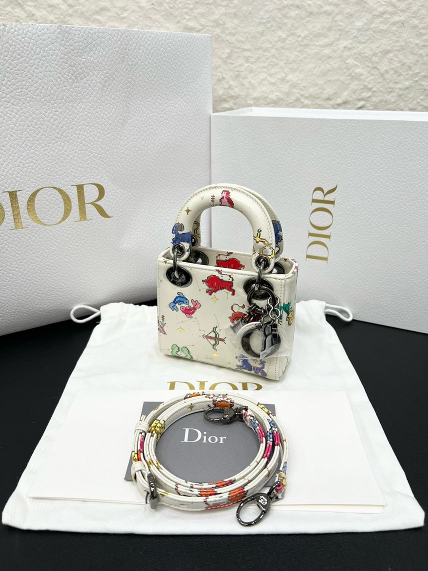 Unused DIOR Lady Super mini Fullset 12x10x5cm 2022