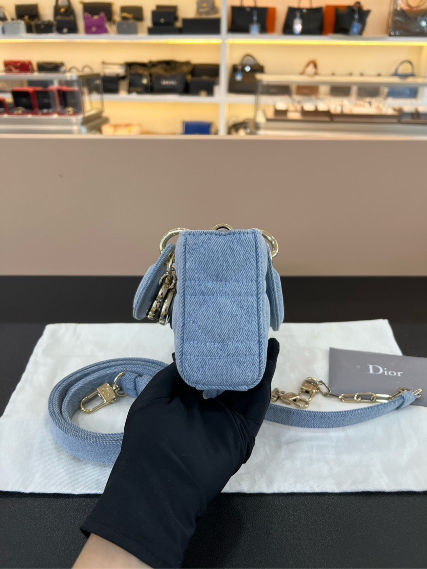 Dior Joy Denim Bag 22x12x5cm 2023