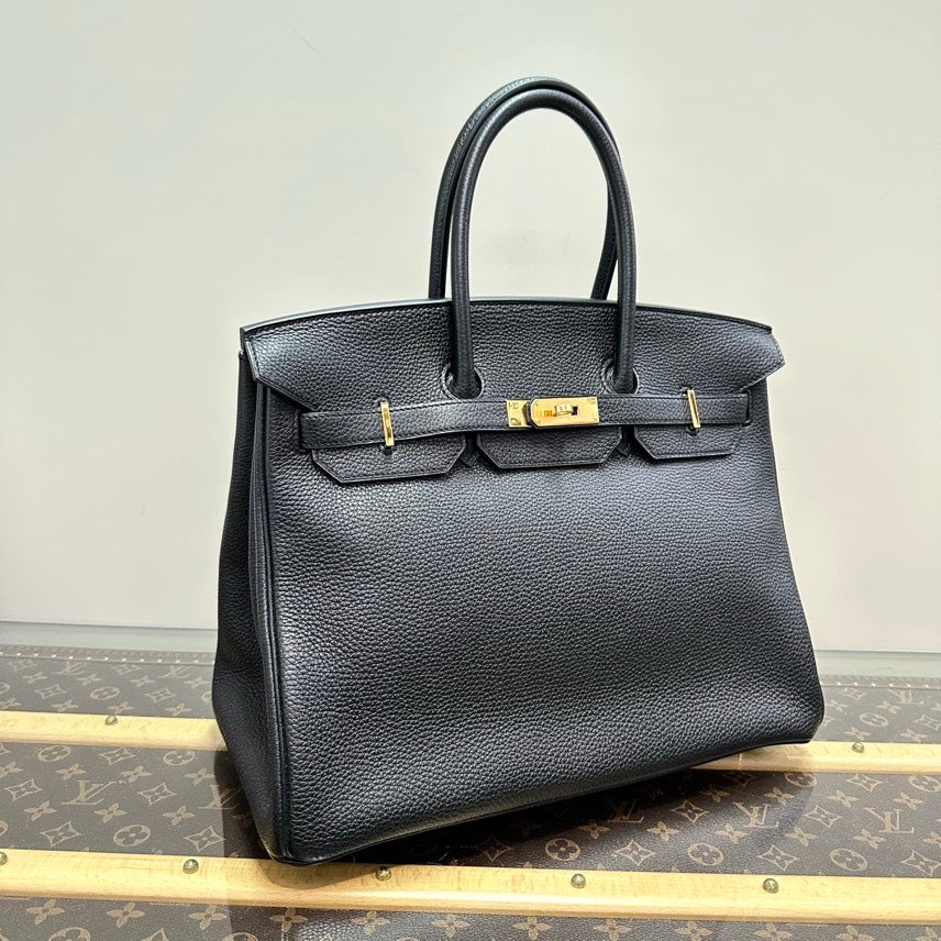 HERMES birkin35 Black 35*28*18cm 2011year 3032601284564