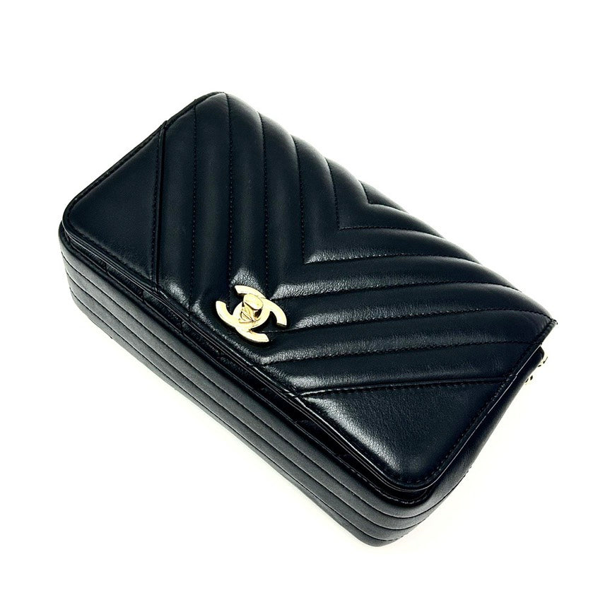 CHANEL Bag Black 2019year 20.5*12.5*6cm 3072601315014