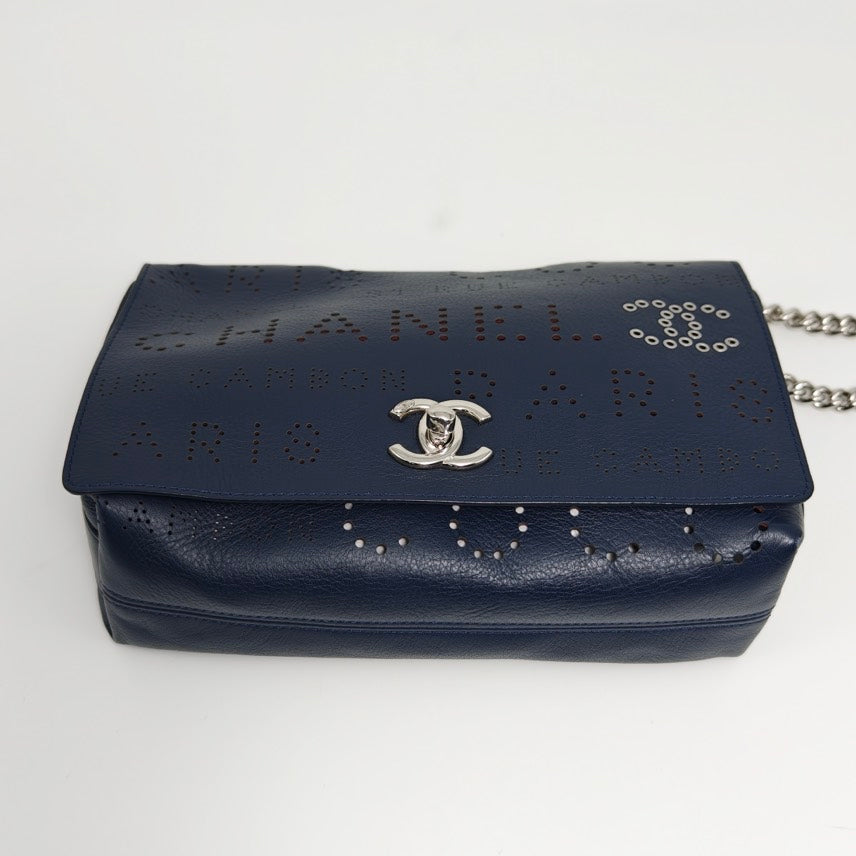 CHANELCF Bag Blue 22*16*8cm 3042601132008