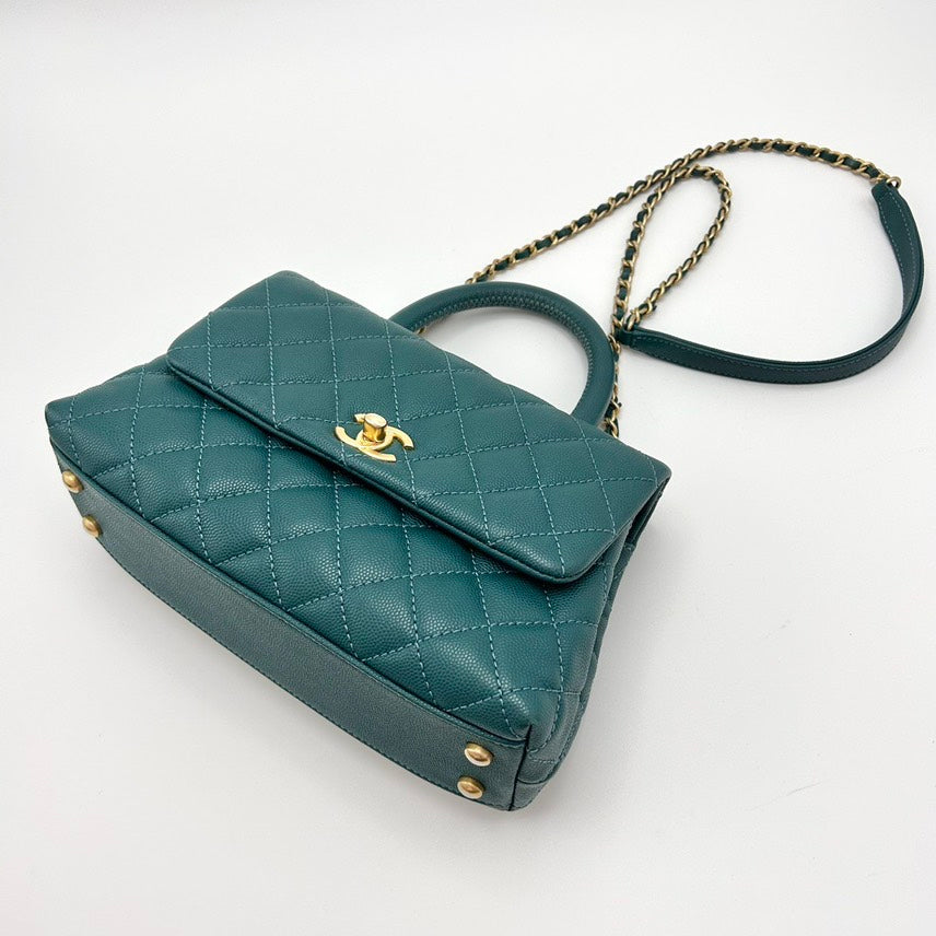 CHANEL Coco Handle Bag 23*14*9cm 3022512130888