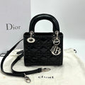 DIOR Lady Mini Black Patent 17*15*7cm 3022602050870