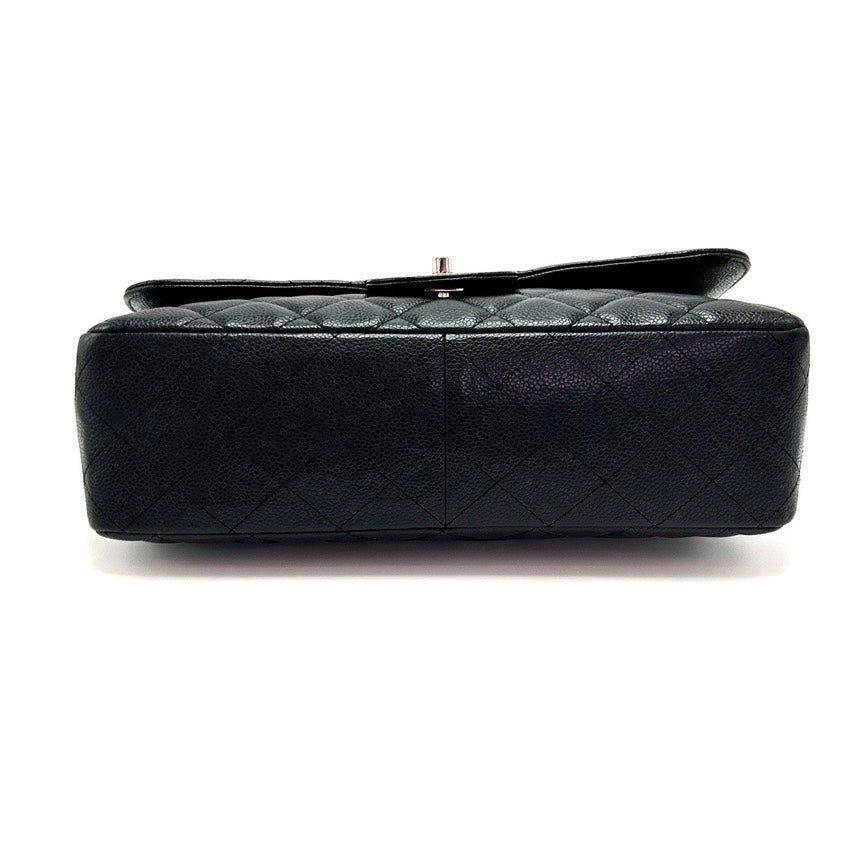CHANEL CF Jumbo Black Caviar 2008-2009y 30*20*9cm 3052602060878