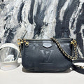 Lv multi pochette calf skin black12814