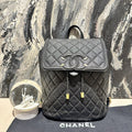 Chanel vanity case back pack caviar 12822