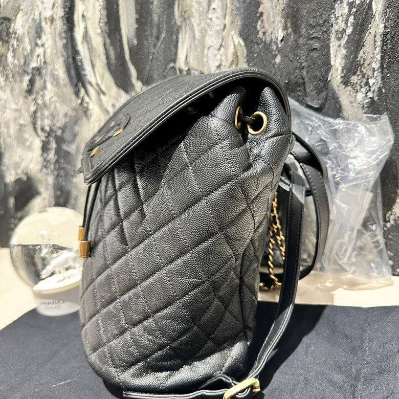 Chanel vanity case back pack caviar 12822