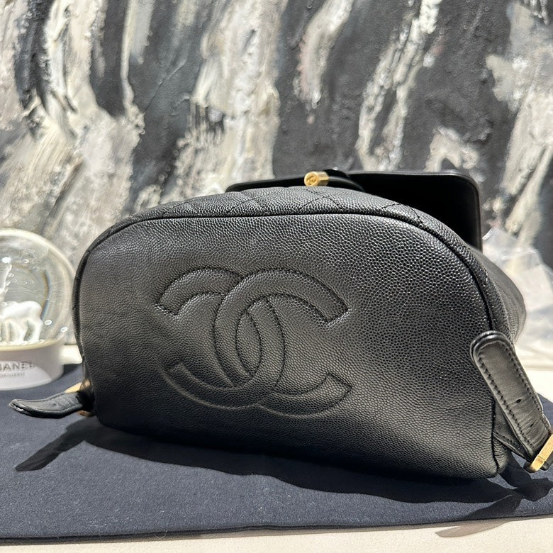 Chanel vanity case back pack caviar 12822
