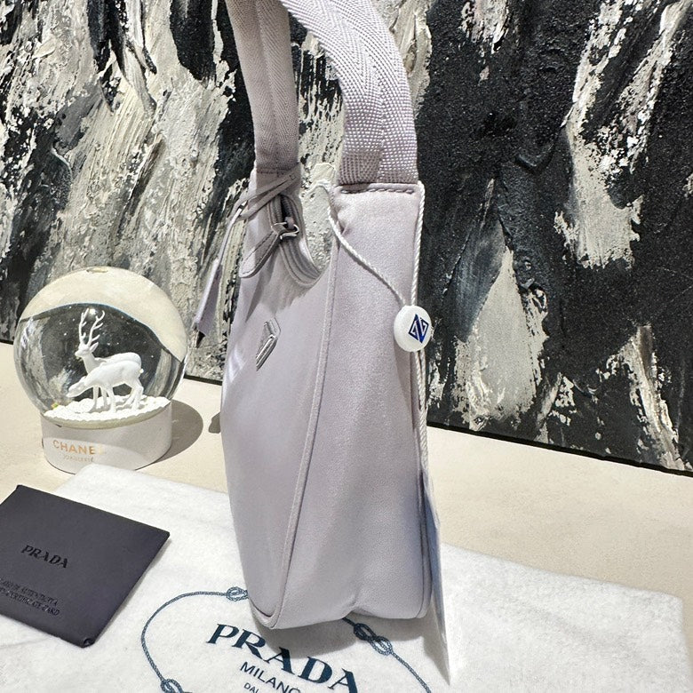 Prada purple hobo nylon 12858