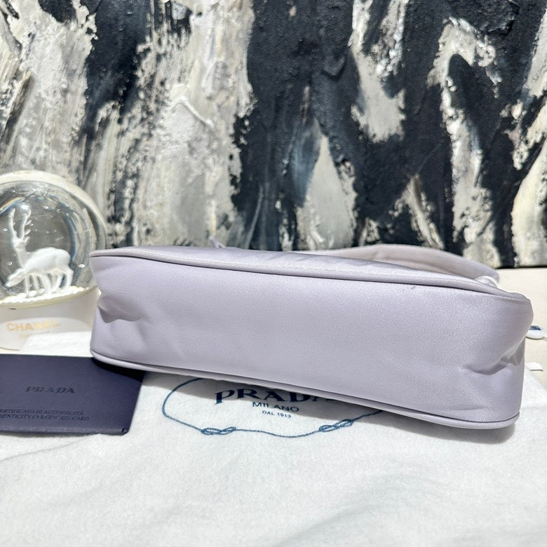 Prada purple hobo nylon 12858