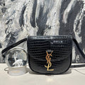   Ysl crocodile pattern saddle bag 13155.
