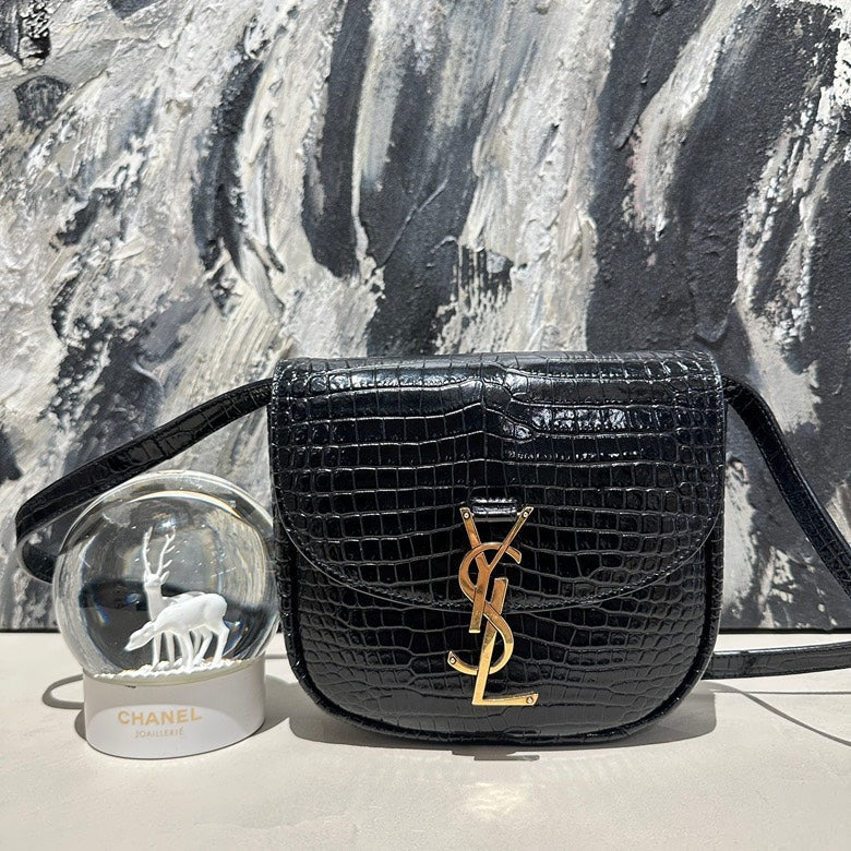 Ysl crocodile pattern saddle bag 13155