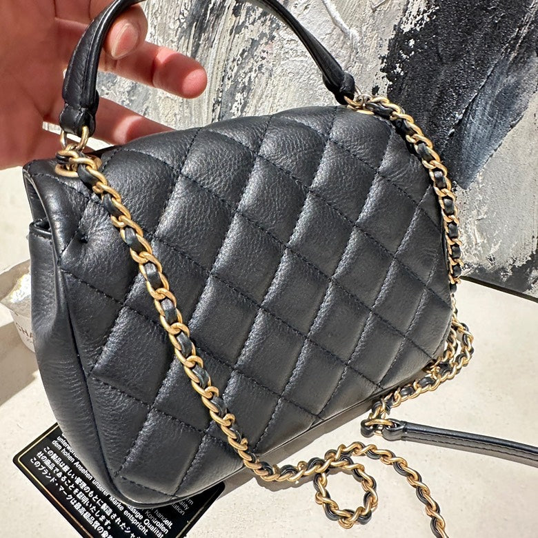 Chanel messenger handle bag calfskin affinity 13197
