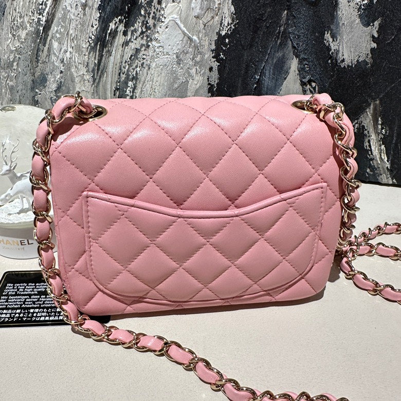 Chanel cf mini lambskin pink 13242