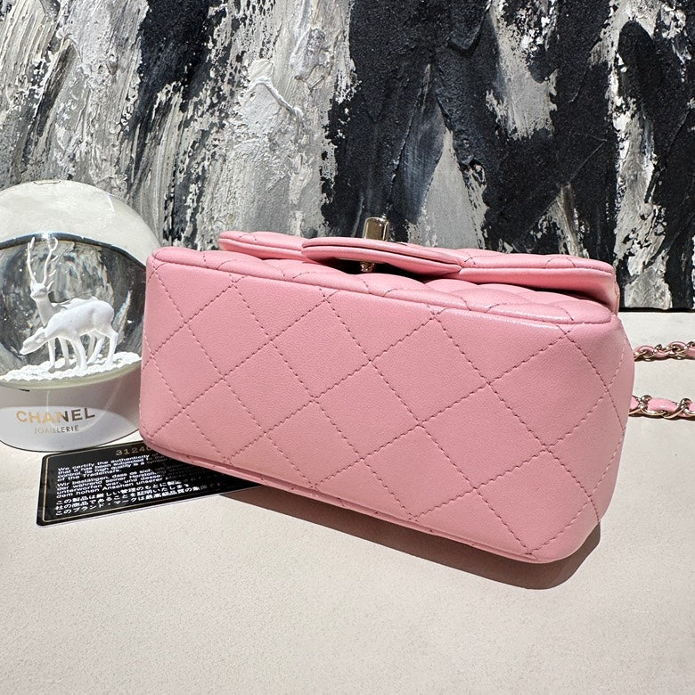 Chanel cf mini lambskin pink 13242