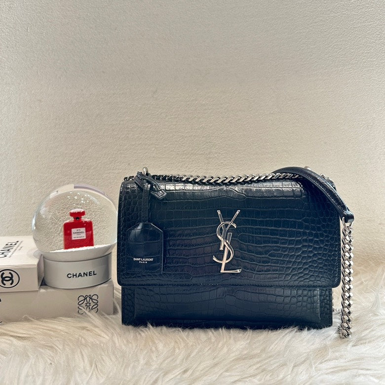   Ysl sunset crocodile pattern 11549.