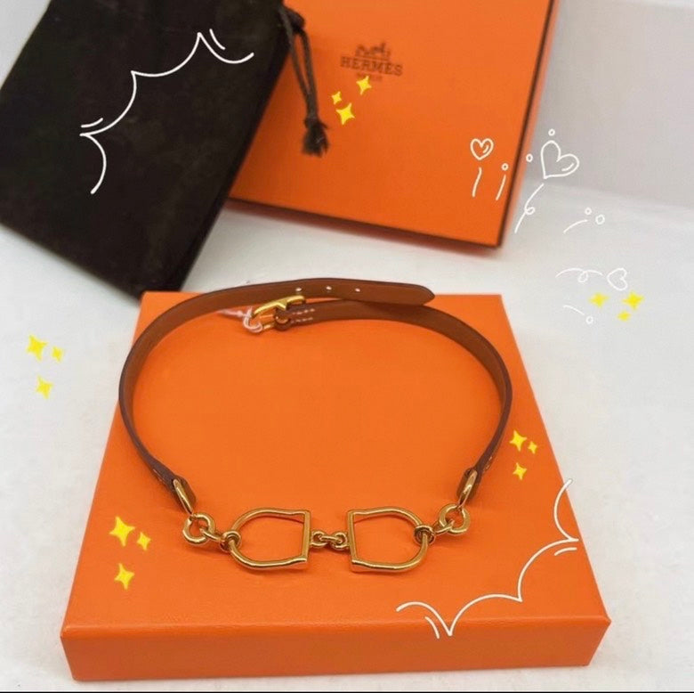 Hermes saddle bracelet