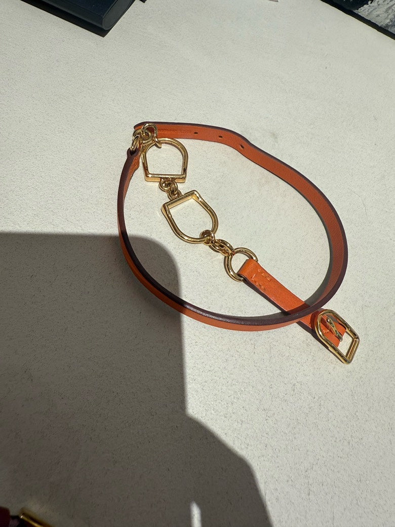 Hermes saddle bracelet