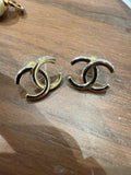   Chanel earrings with rhinestone 24B.