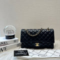   Chanel cf medium lambskin double flap 10282.