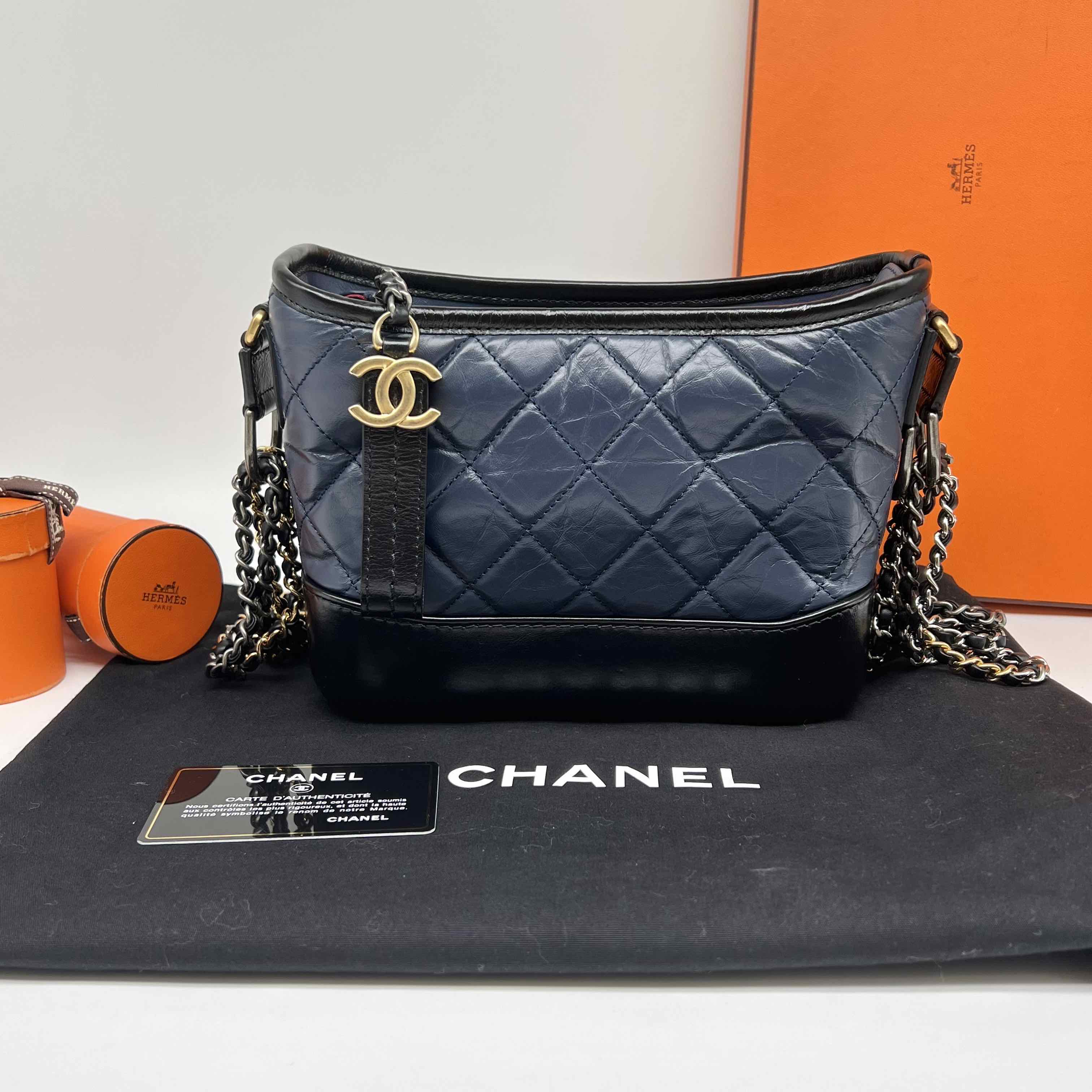 Chanel Gabrielle Small Blue 98% New