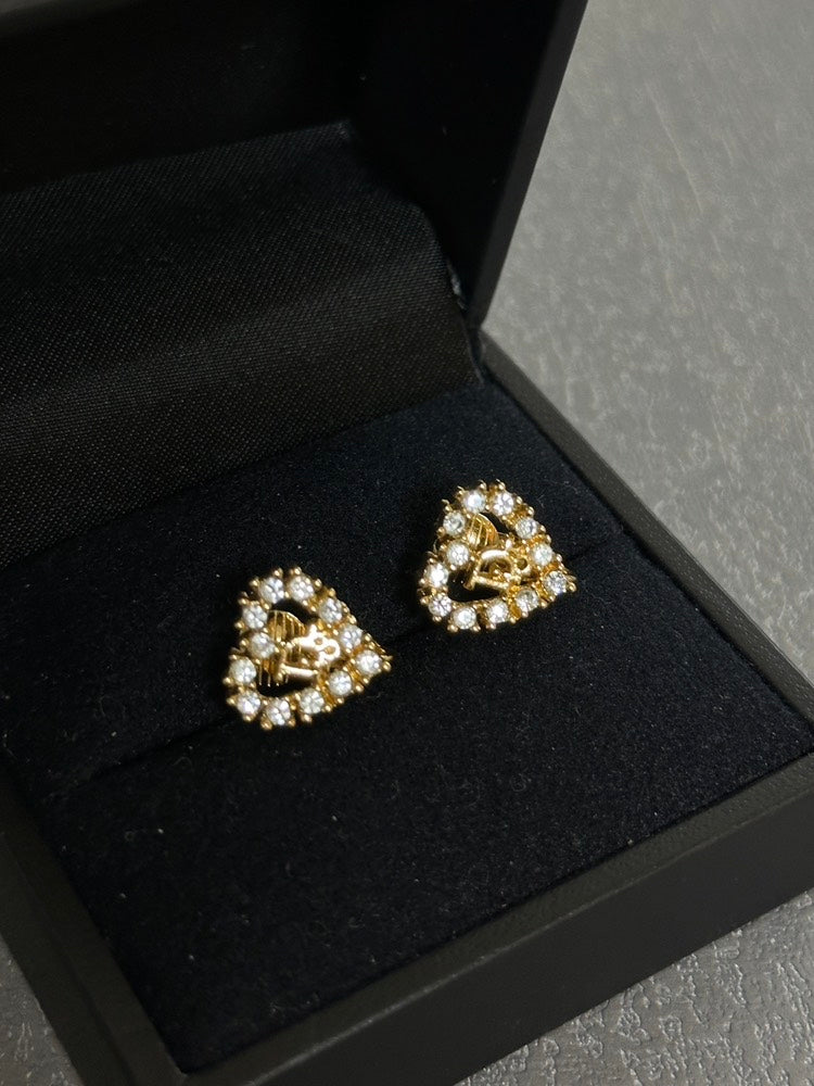 Dior Heart Clip-On Earrings