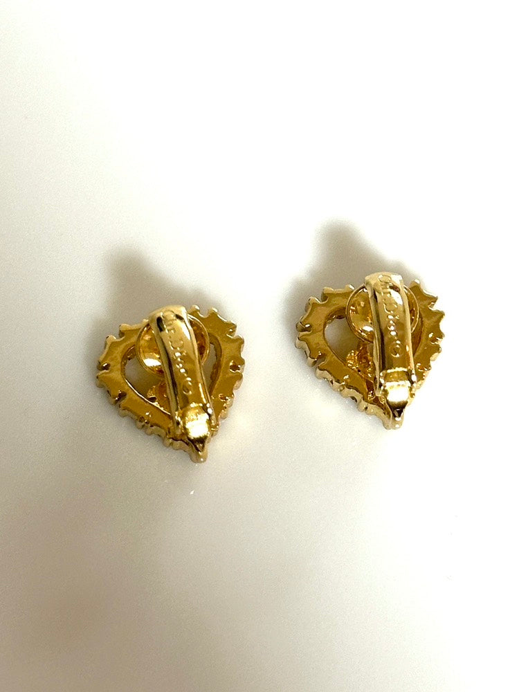 Dior Heart Clip-On Earrings