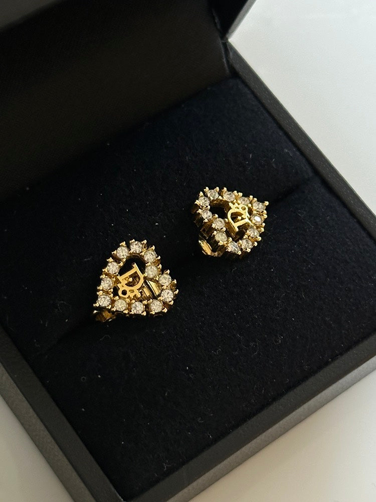 Dior Heart Clip-On Earrings