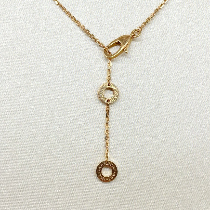 Bvlgari Divas dream collection rose gold malachite lady necklace