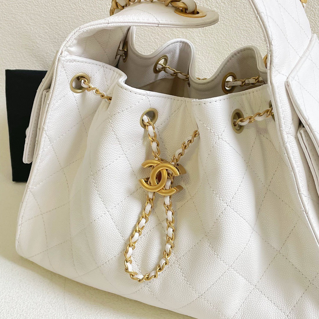 99%New🆕 Chanel 25Bag mini, Caviar Leather #15912