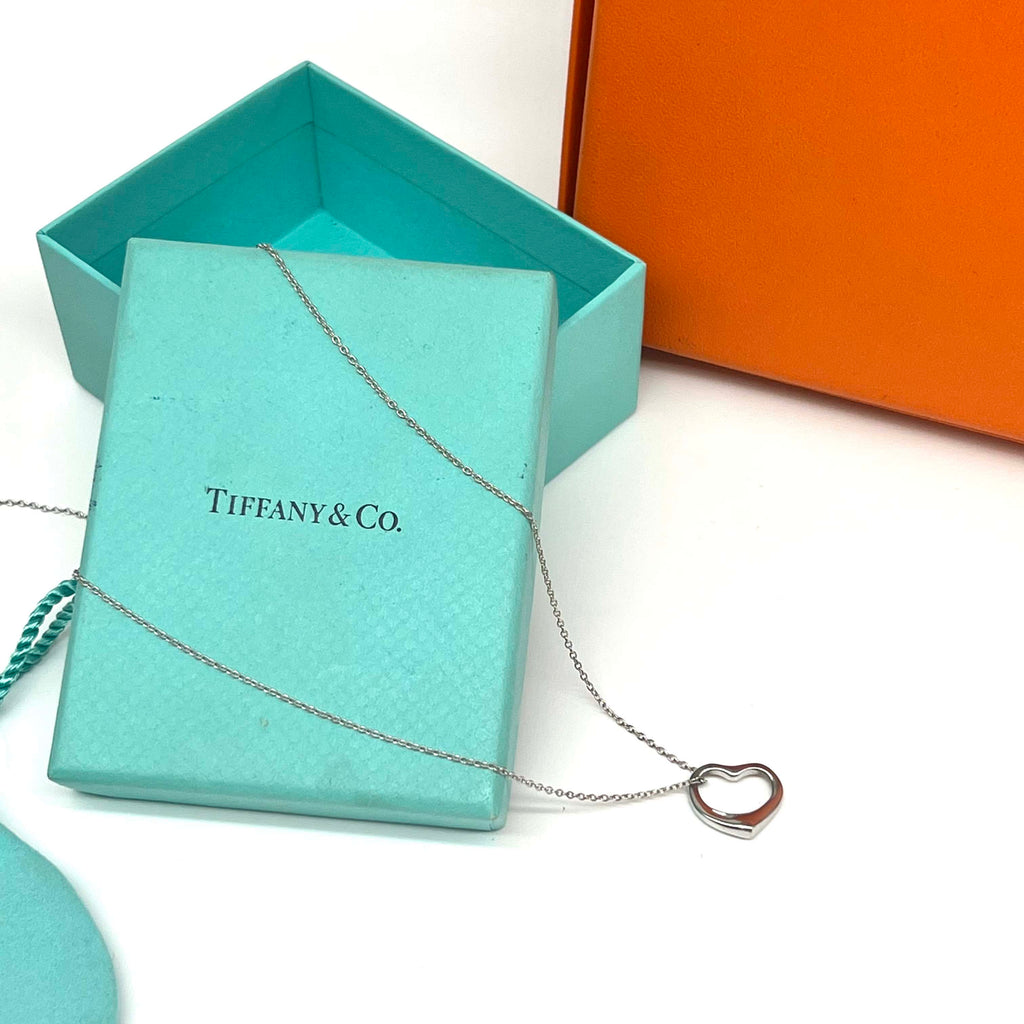 Tiffany Sterling Silver Heart Necklace 98% New