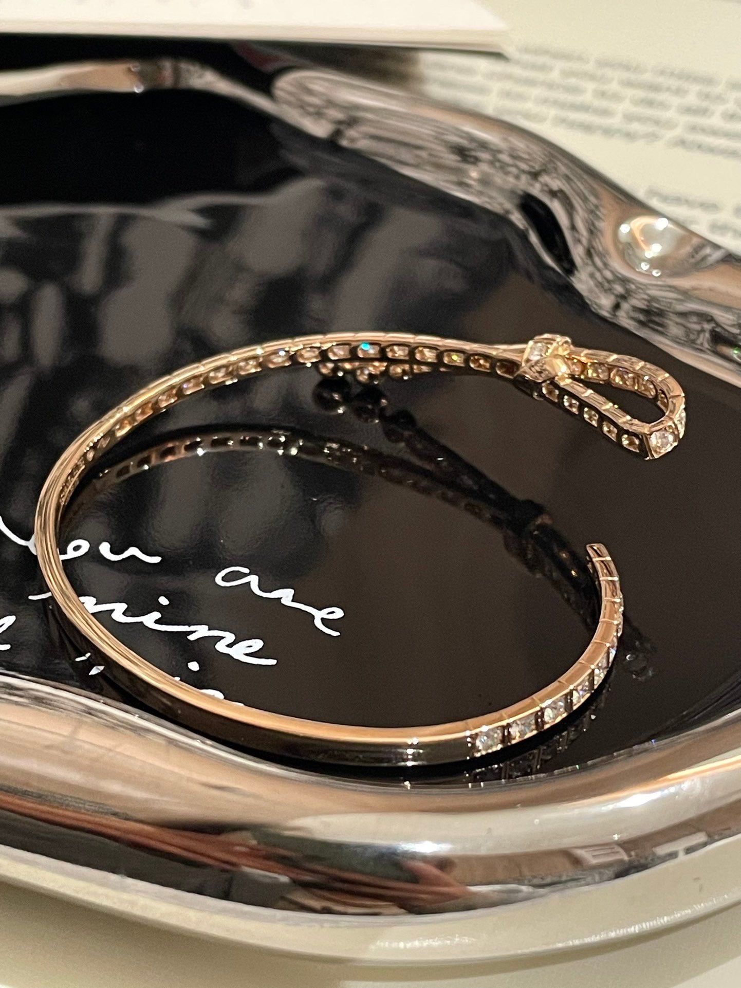 💕 Chanel RUBAN Bracelet (XS) 18k Gold & Diamonds #15837