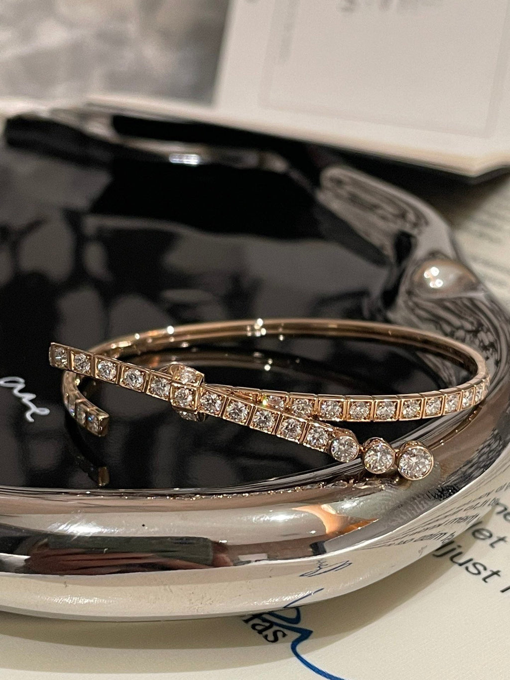 💕 Chanel RUBAN Bracelet (XS) 18k Gold & Diamonds #15837