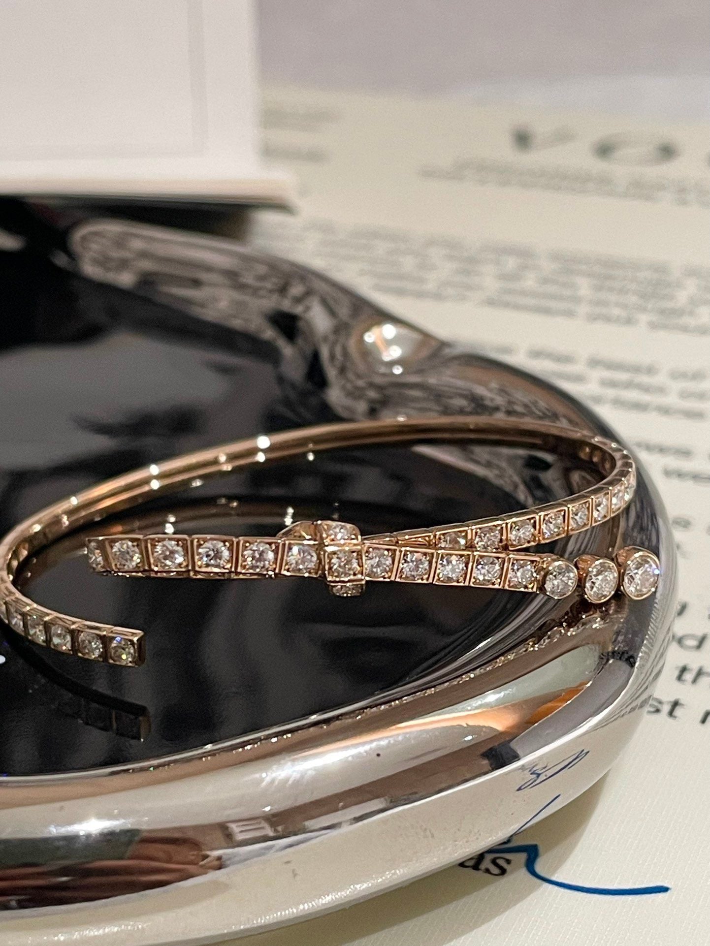 💕 Chanel RUBAN Bracelet (XS) 18k Gold & Diamonds #15837