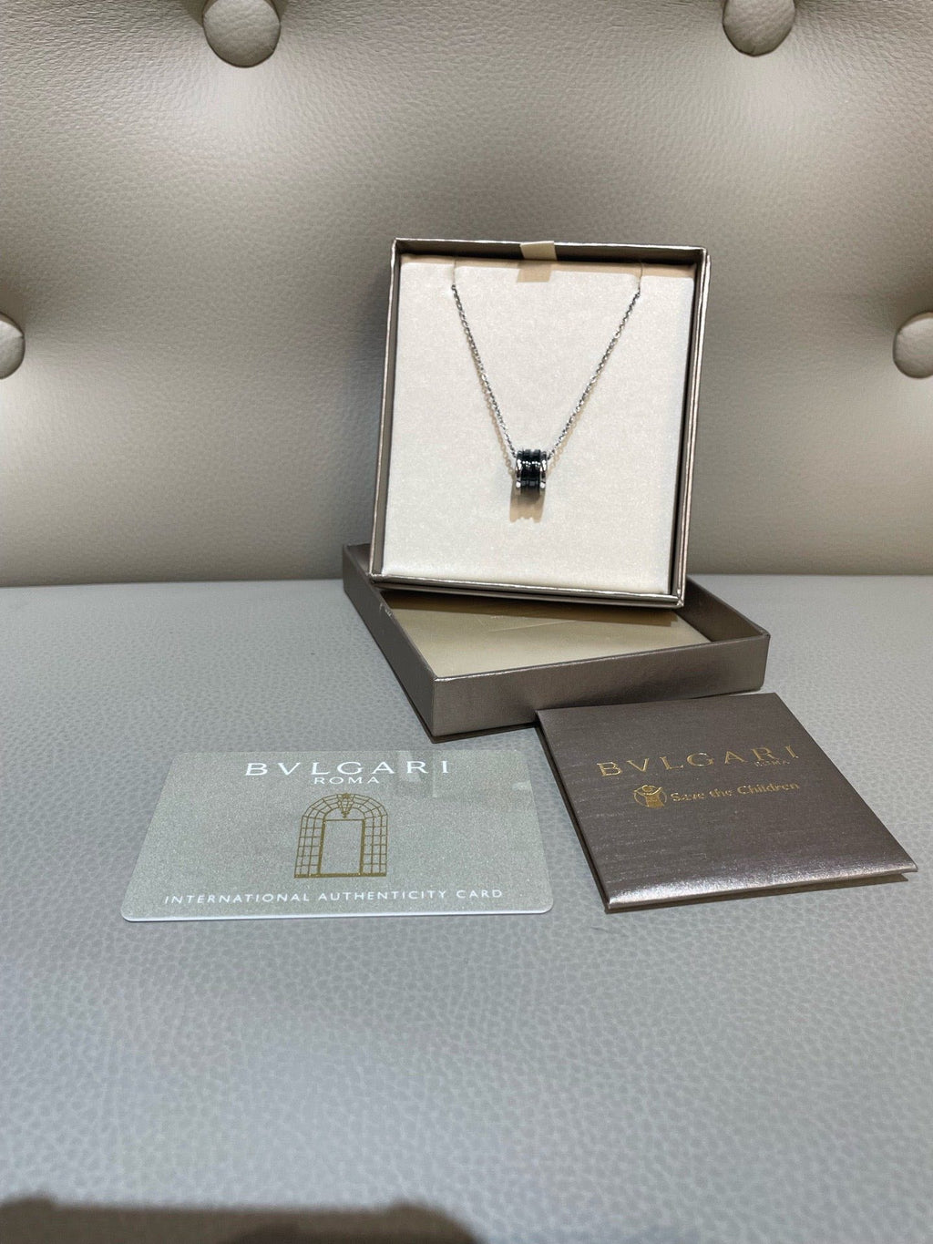 Bvlgari Necklace Black Ceramic