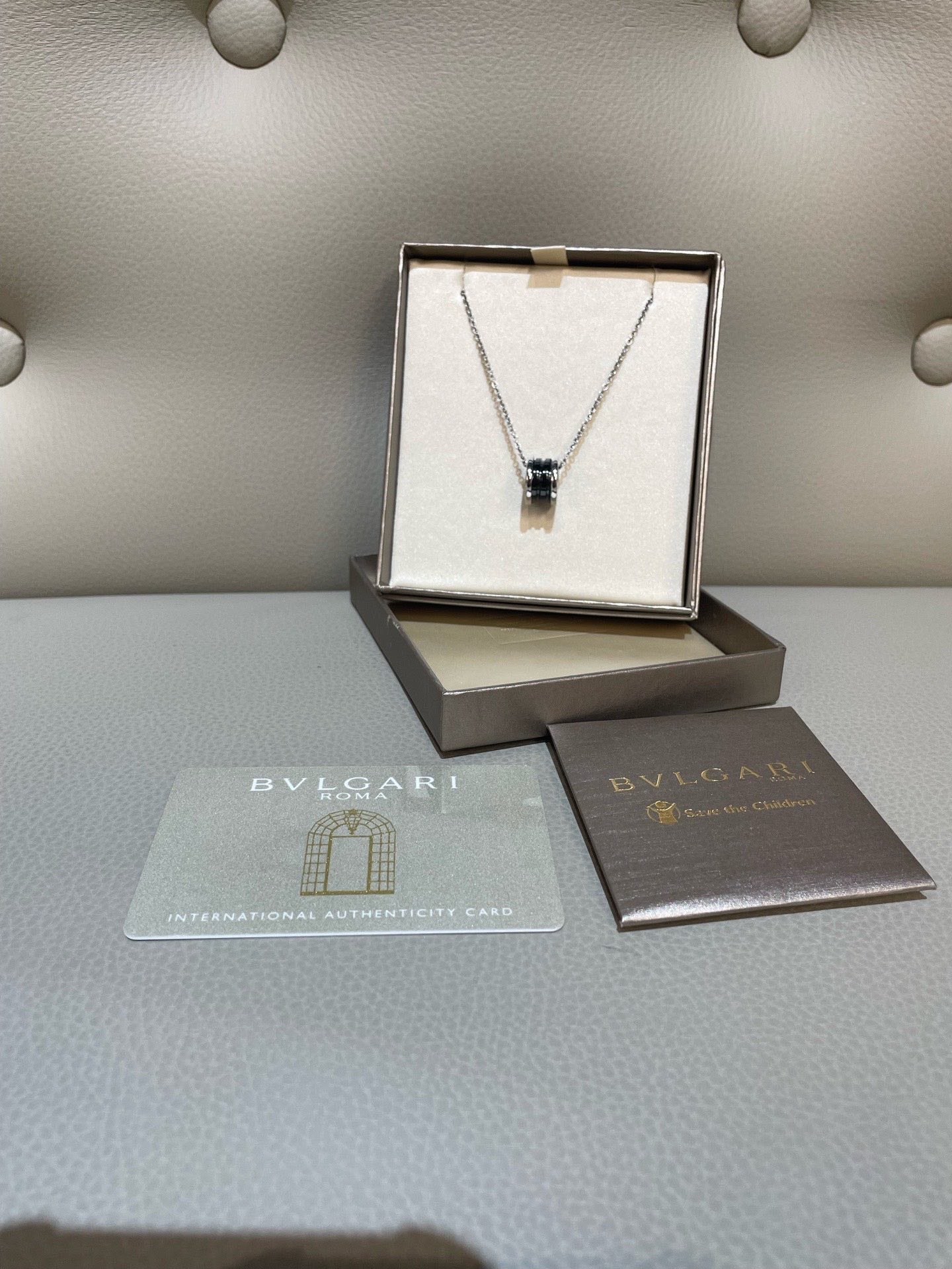 Bvlgari Necklace Black Ceramic