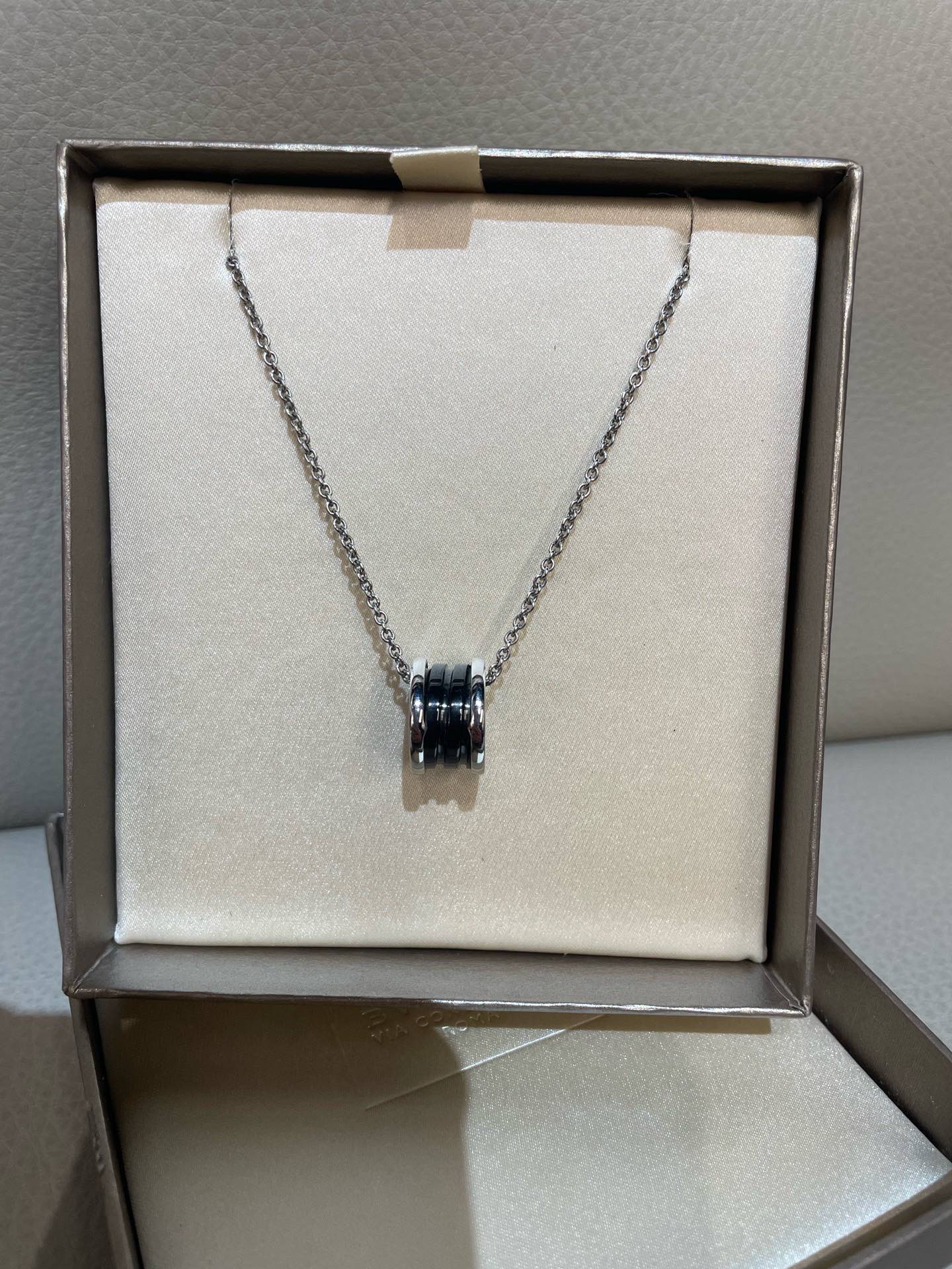Bvlgari Necklace Black Ceramic