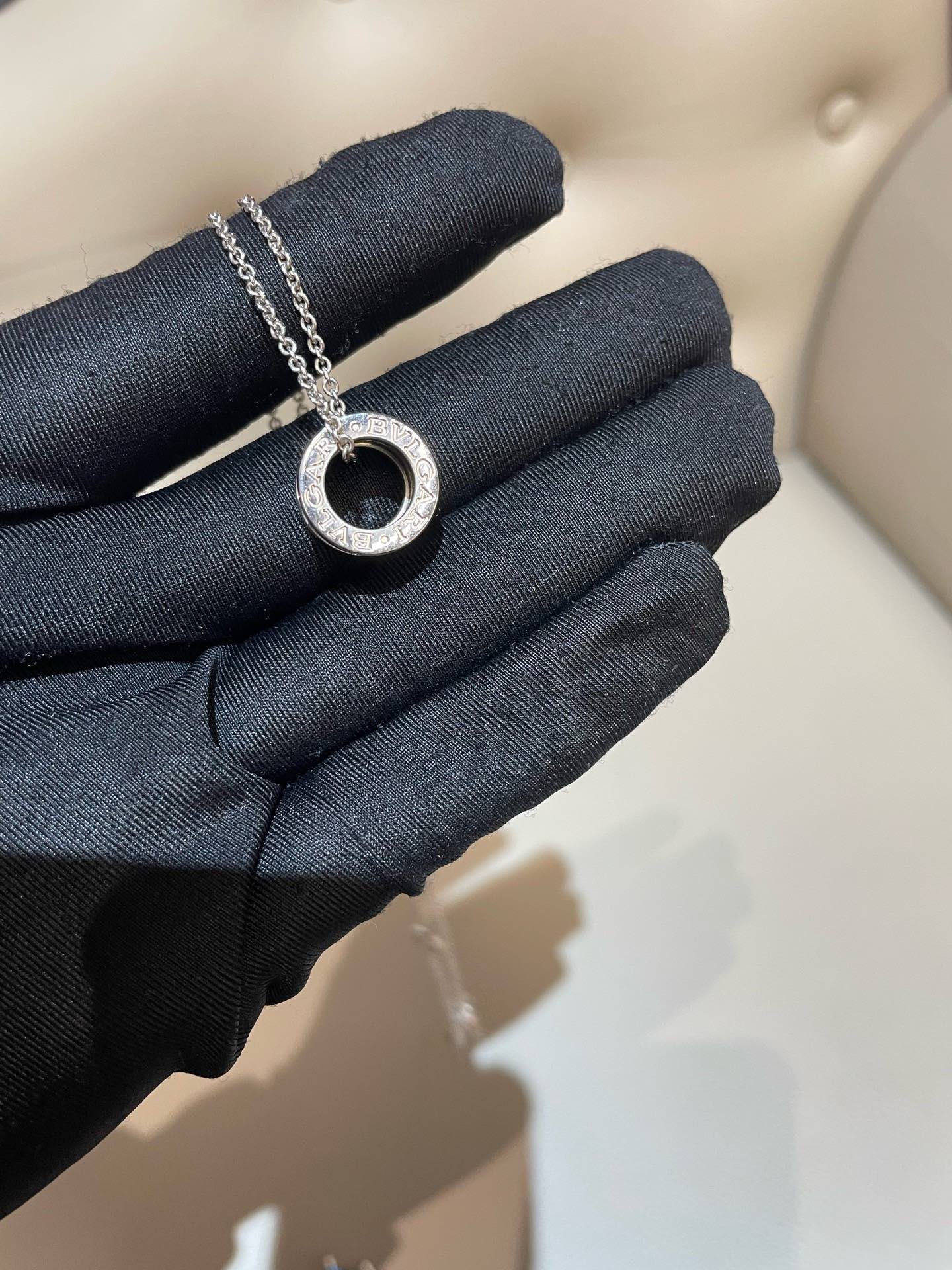 Bvlgari Necklace Black Ceramic