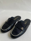 💕 Chanel Pearl loafer (size 39) #J2112