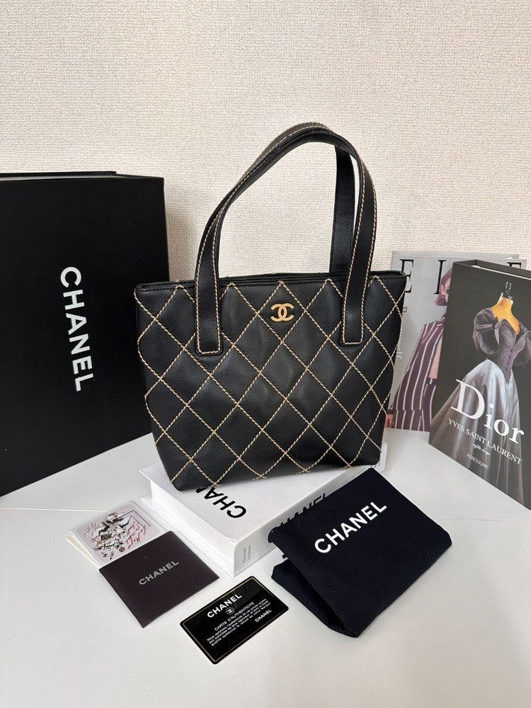 Chanel Wild Stitch Coco Mark Tote Bag / Handbag *with sticker MR23122025Z015