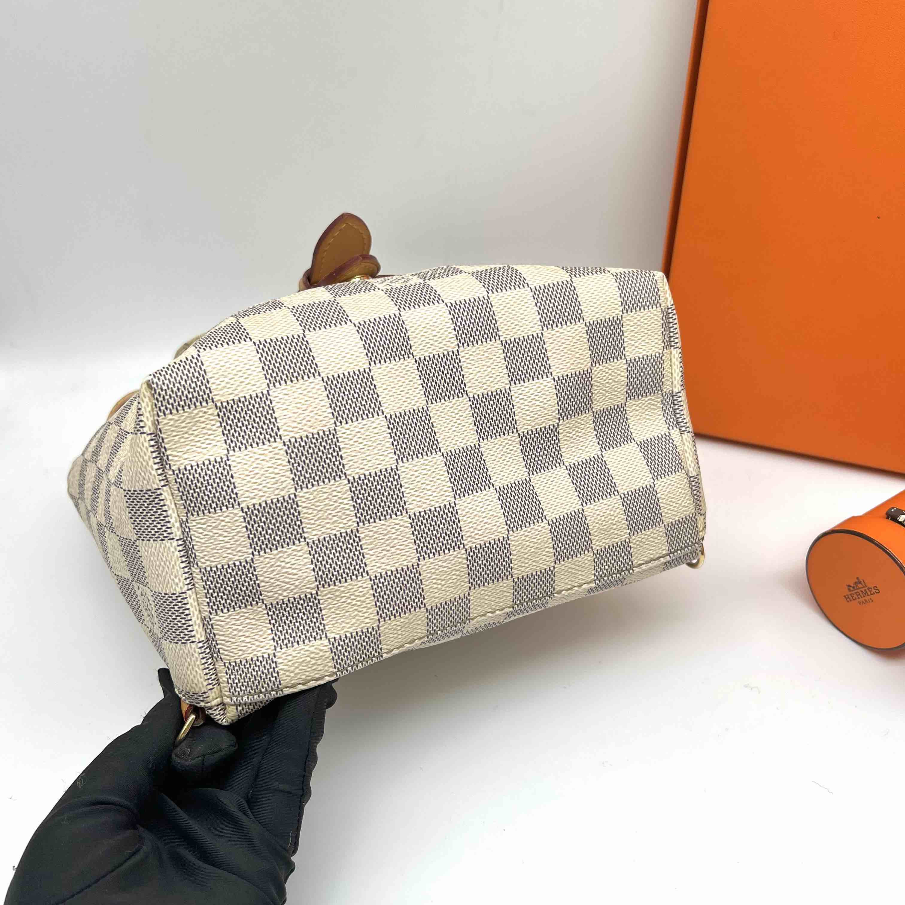 LV Damier Azur Backpack 90% New