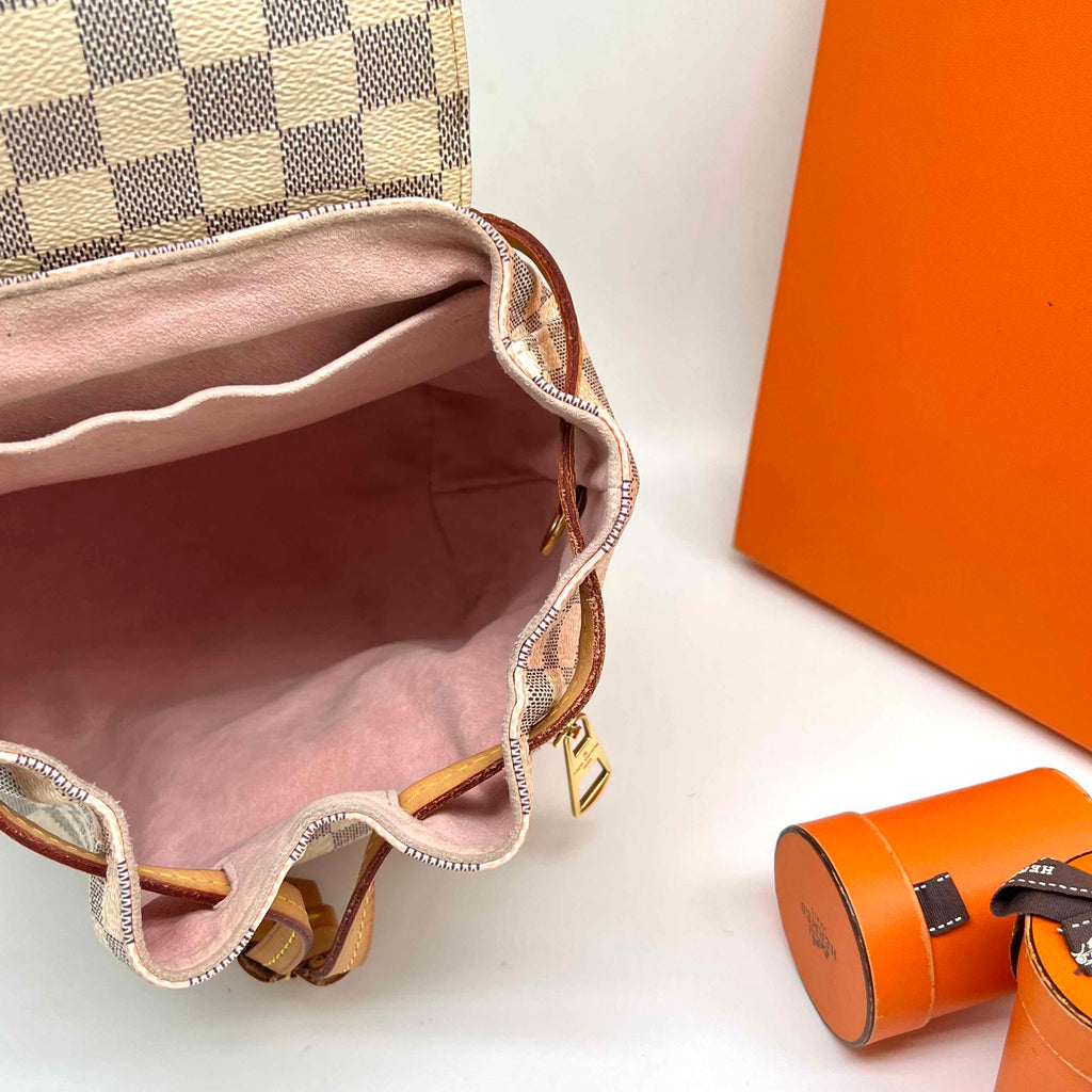 LV Damier Azur Backpack 90% New