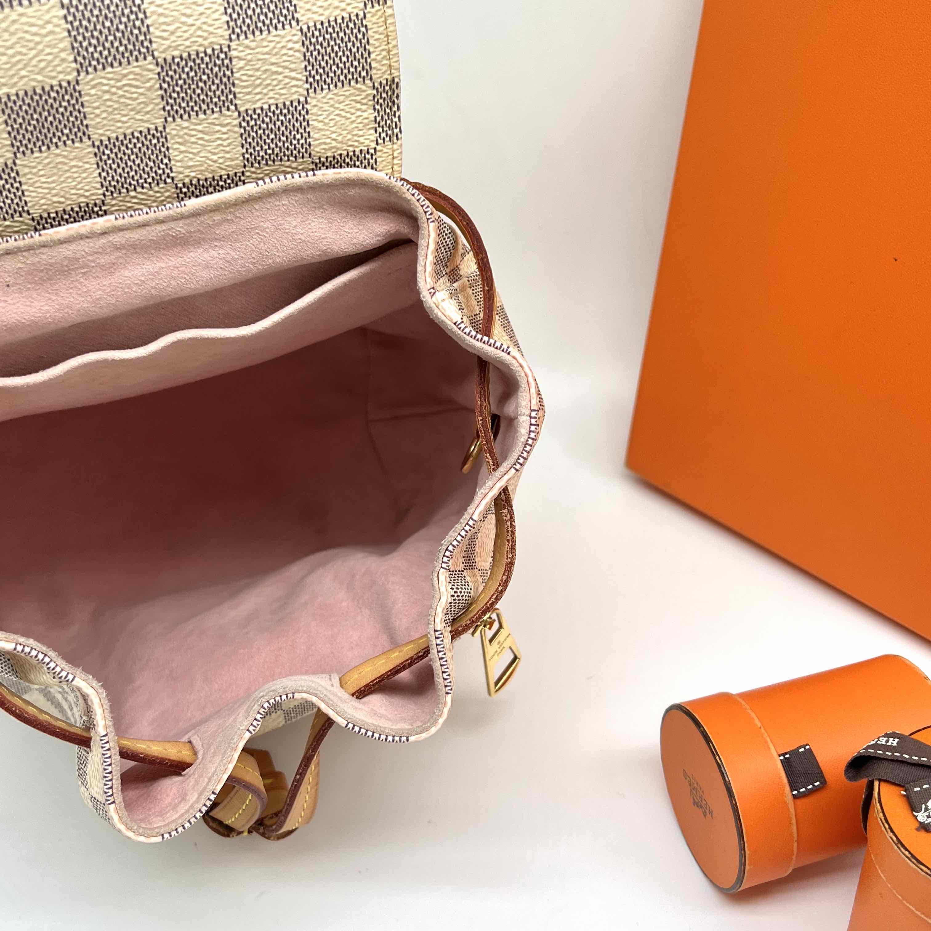 LV Damier Azur Backpack 90% New