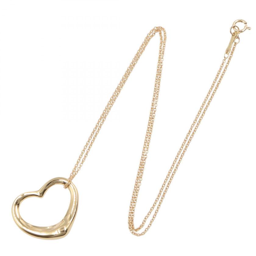 TIFFANY & Co. open heart necklace necklace K18YG Yellow Gold 1037269 - Condition A